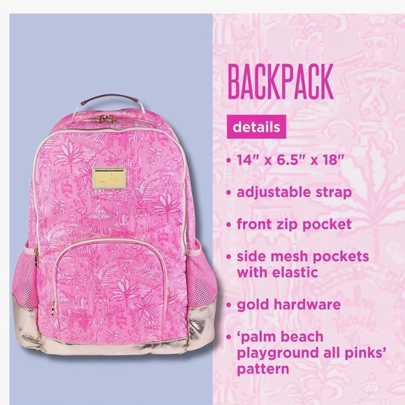 Lilly Pulitzer ‘Palm Beach Playground’ Backpack - Picture 2 of 4